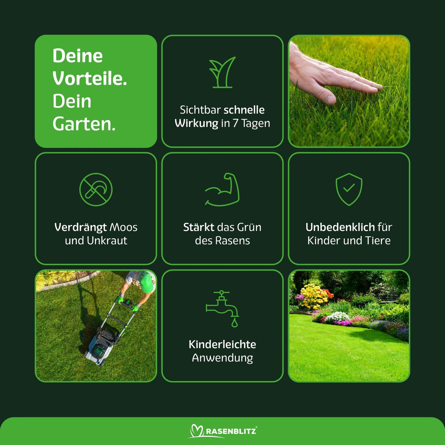 RASENBLITZ™ - SOMMERDÜNGER STARTER SET 5L + UNKRAUTSCHRECK