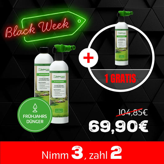 RASENBLITZ™ - FRÜHJAHRSDÜNGER 3x 1L Black Week Aktion