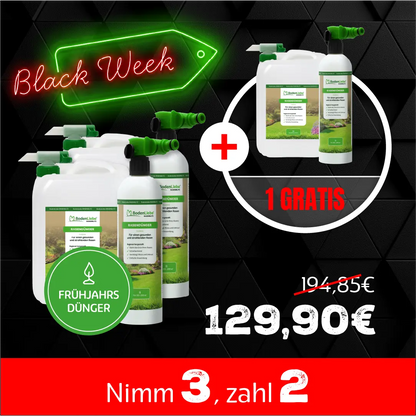 RASENBLITZ™ - FRÜHJAHRSDÜNGER 3x 5L Black Week Aktion