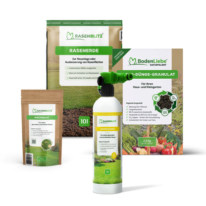 RASENBLITZ™ - SOMMERDÜNGER STARTER SET 1L + NATURTALENT