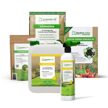 RASENBLITZ™ - SOMMERDÜNGER STARTER SET 5L + NATURTALENT