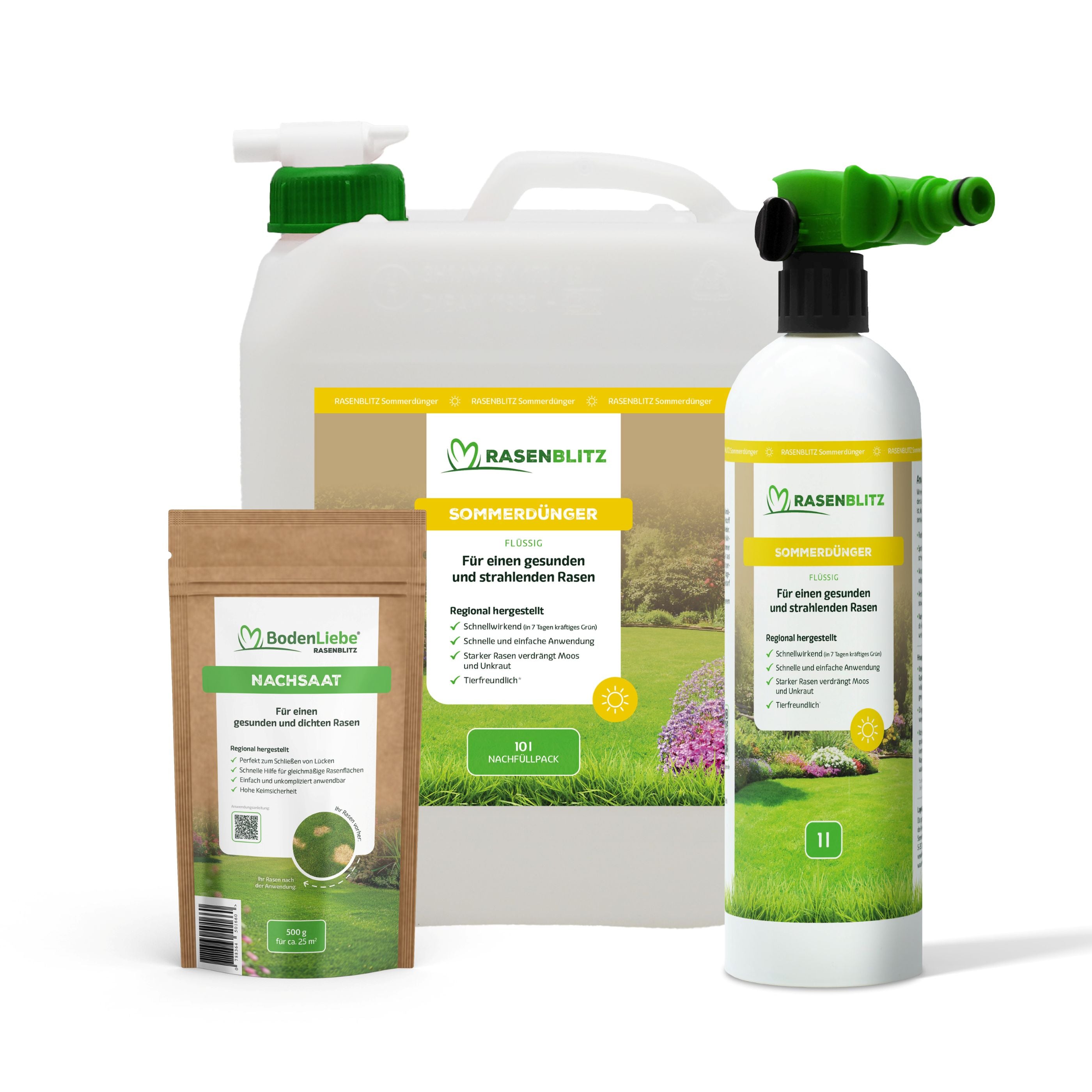 10L für 500-1000m²  inkl. Sprühflasche inkl. 500g NACHSAAT