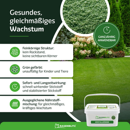 RASENBLITZ KRISTALLDÜNGER GANZJAHRESDÜNGER SET