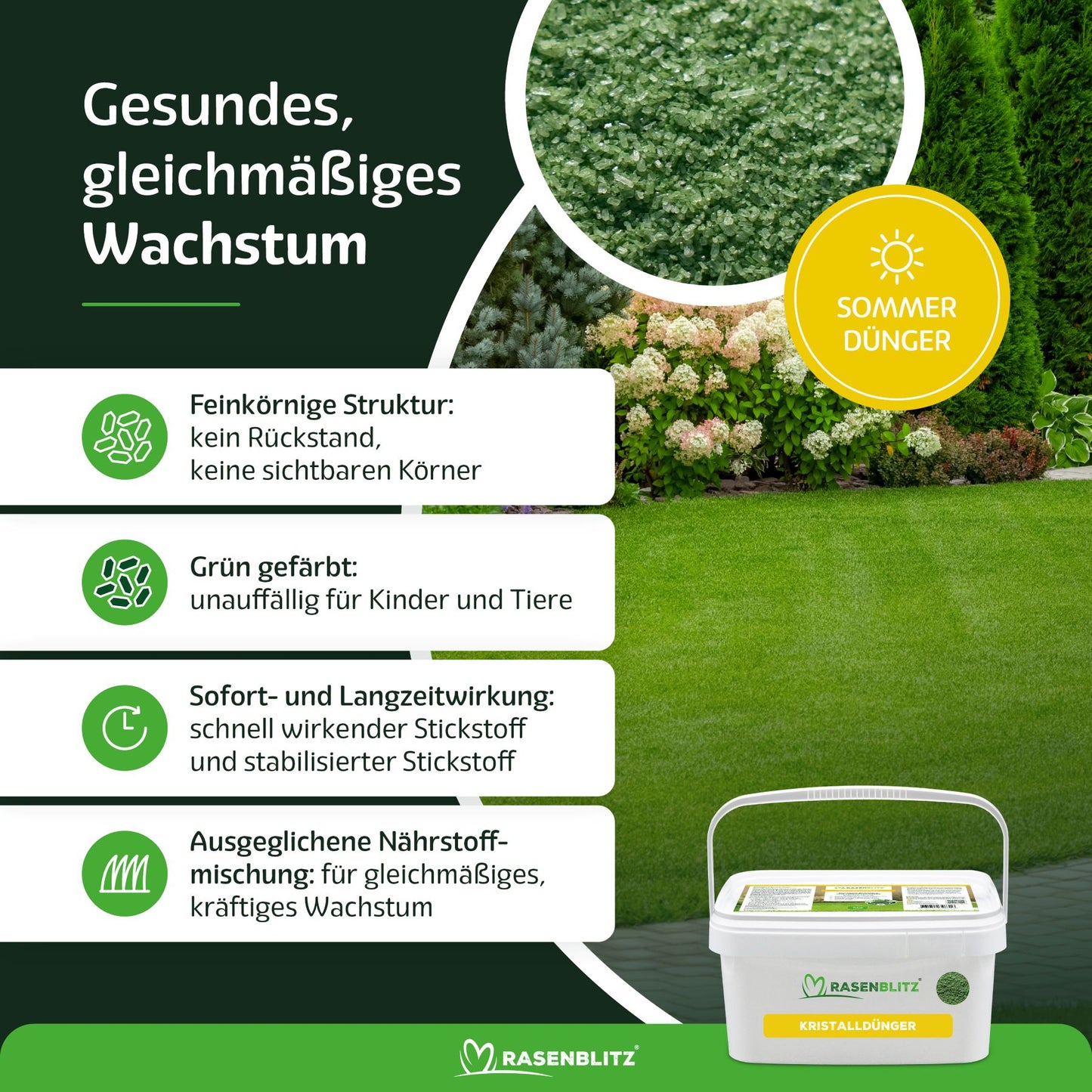 RASENBLITZ KRISTALLDÜNGER SOMMER SET