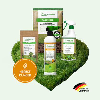 RASENBLITZ™ - HERBSTDÜNGER STARTER SET 1L + UNKRAUTSCHRECK
